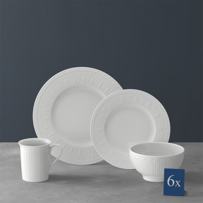 Villeroy & Boch Cellini Porcelain China Dinnerware Set - Service for 6 ...